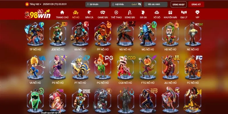 Kho game đa dạng, nhiều thể loại 